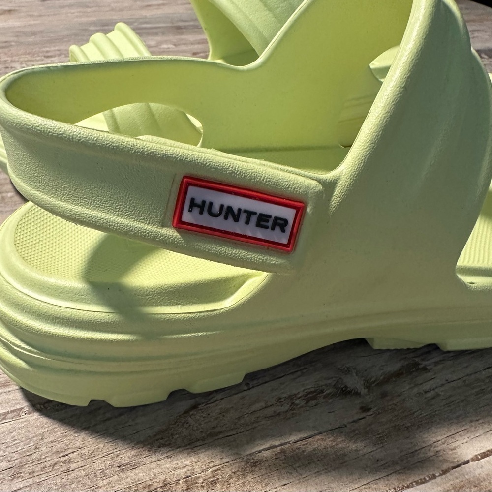 Hunter Slingback Sandal Size 10 Zesty Yellow Unisex Chunky Summer Wear NWOT - Picture 5 of 8